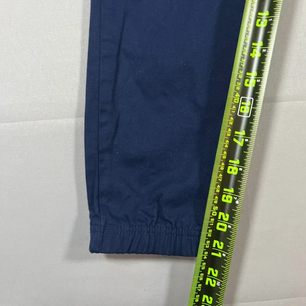Tommy Bahama Jogger Pants Kids M 7-8 Navy Cotton Stretch Elastic Waistband Taper